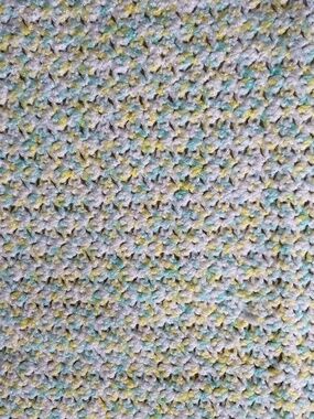 Hand crocheted lap blanket, baby, throw. Pastel colors